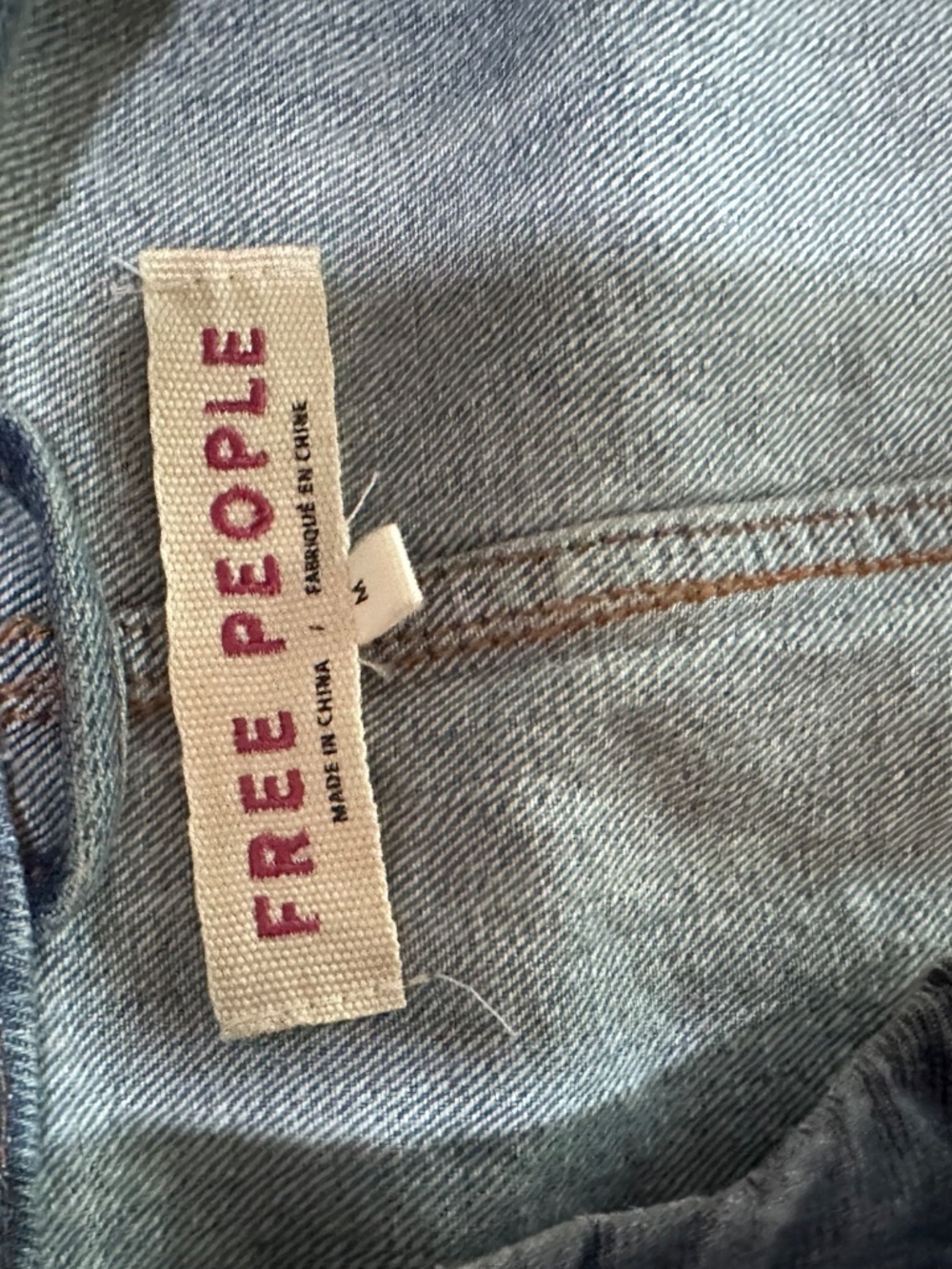 Free People denim military jacket - Picture 4 of 5